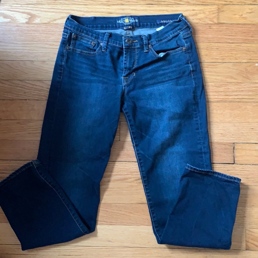 Cropped lucky jeans